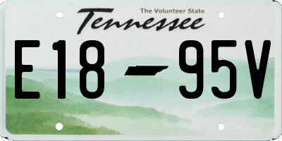 TN license plate E1895V