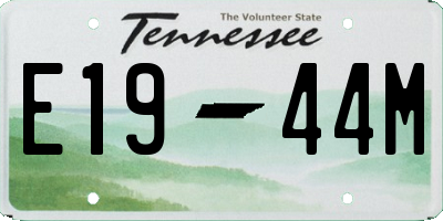 TN license plate E1944M
