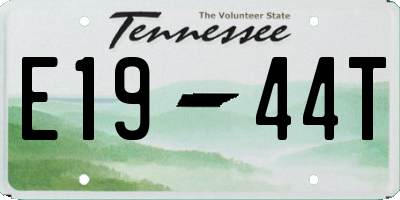 TN license plate E1944T