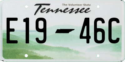 TN license plate E1946C