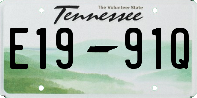 TN license plate E1991Q