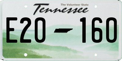 TN license plate E2016O