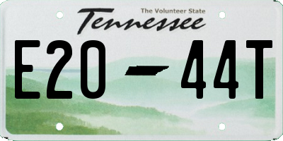TN license plate E2044T