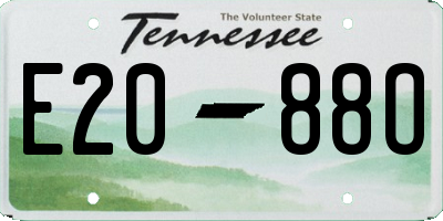 TN license plate E2088O