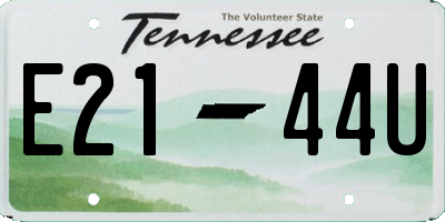 TN license plate E2144U