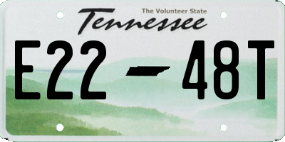 TN license plate E2248T