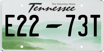 TN license plate E2273T