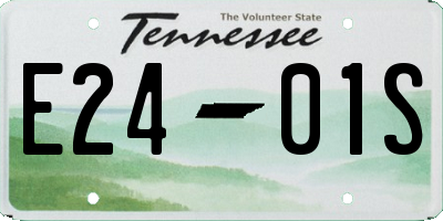 TN license plate E2401S