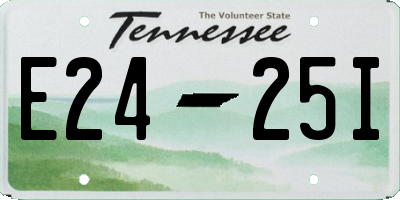 TN license plate E2425I