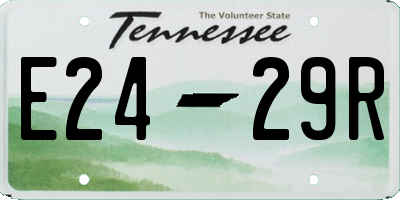 TN license plate E2429R