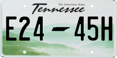 TN license plate E2445H