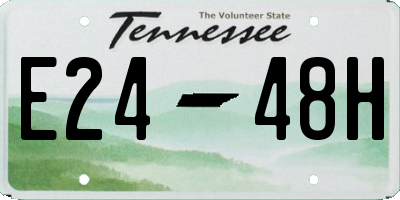TN license plate E2448H