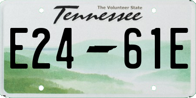 TN license plate E2461E