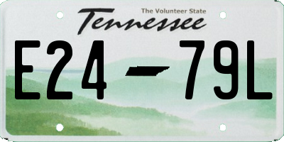 TN license plate E2479L