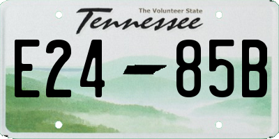 TN license plate E2485B