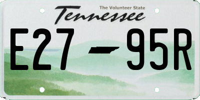 TN license plate E2795R