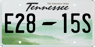 TN license plate E2815S