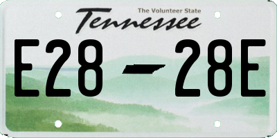 TN license plate E2828E