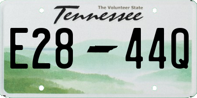 TN license plate E2844Q