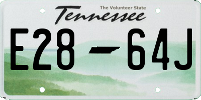 TN license plate E2864J
