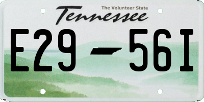 TN license plate E2956I