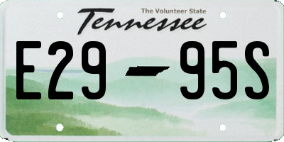 TN license plate E2995S