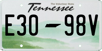 TN license plate E3098V