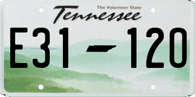 TN license plate E3112O