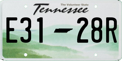 TN license plate E3128R