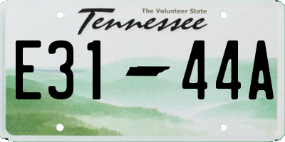 TN license plate E3144A