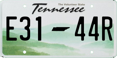 TN license plate E3144R