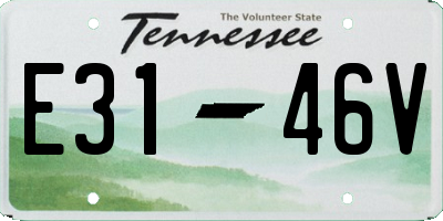 TN license plate E3146V