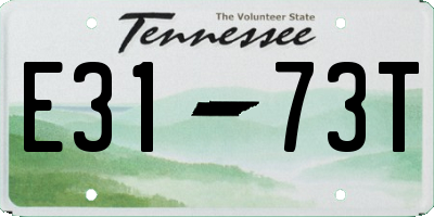 TN license plate E3173T