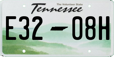 TN license plate E3208H