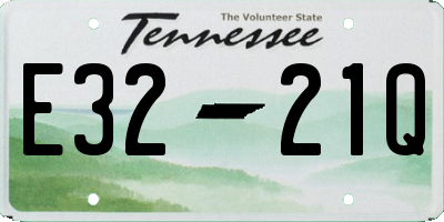TN license plate E3221Q