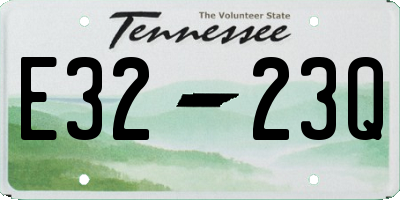 TN license plate E3223Q