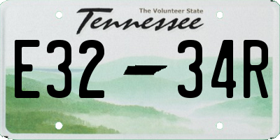 TN license plate E3234R