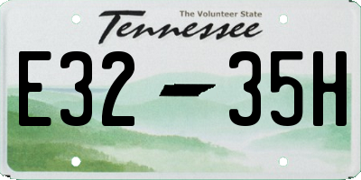 TN license plate E3235H