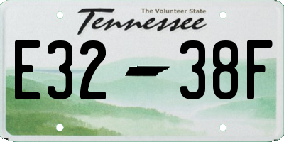 TN license plate E3238F