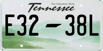 TN license plate E3238L