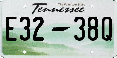 TN license plate E3238Q