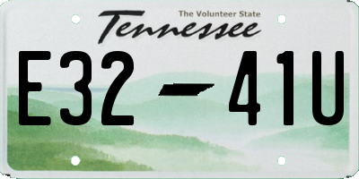 TN license plate E3241U