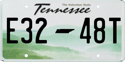 TN license plate E3248T