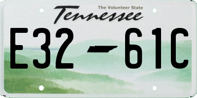 TN license plate E3261C