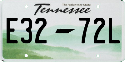 TN license plate E3272L