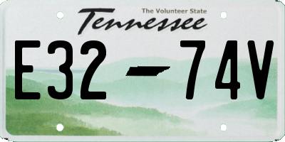 TN license plate E3274V