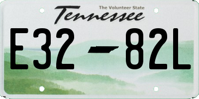 TN license plate E3282L