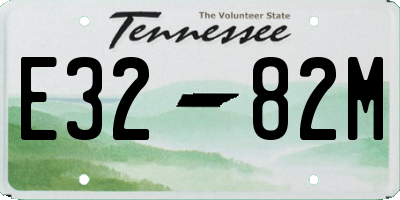 TN license plate E3282M