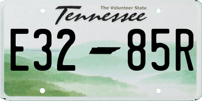 TN license plate E3285R