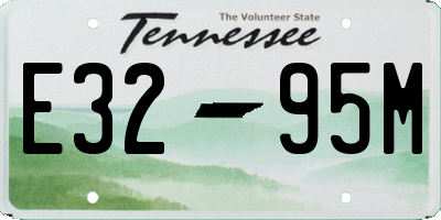 TN license plate E3295M